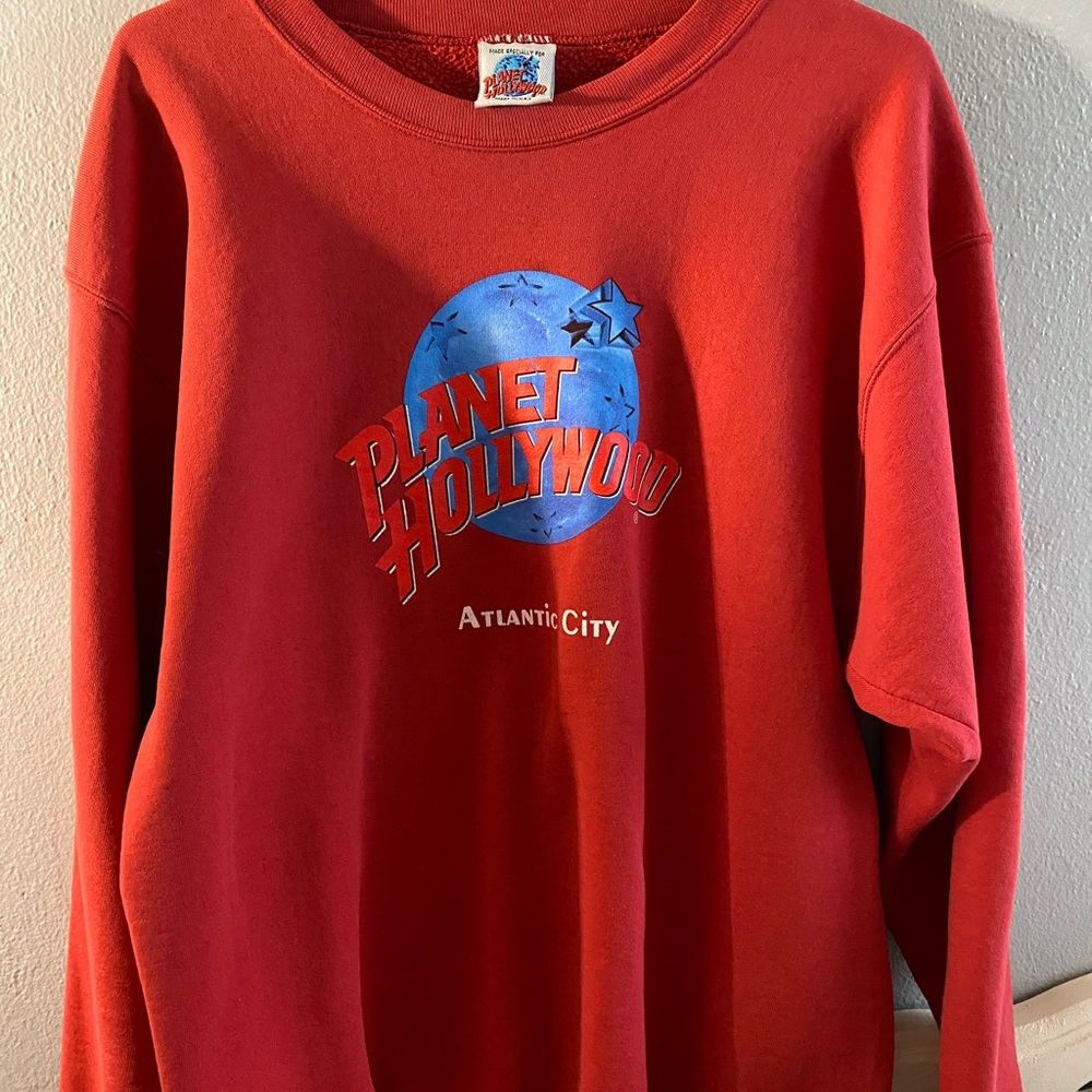 Vintage Planet Hollywood oversized crewneck